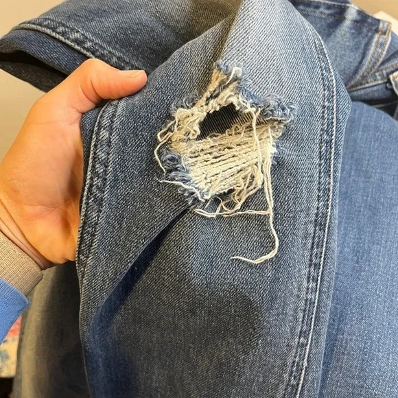 Re/Done Levi's 80s Slim Straight High Rise Jeans sz 27 - Picture 11 of 14